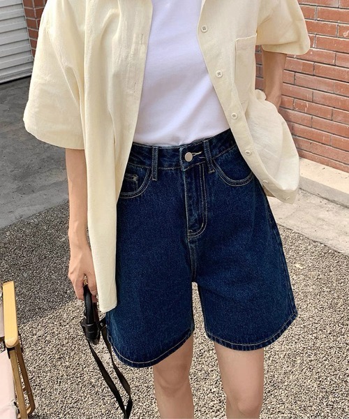 ampm(エーエムピーエム)の「デニムハーフパンツ(デニムパンツ・レディース・ブルー系その他/ブルー系その他2・S/M/L)」の19枚目の写真