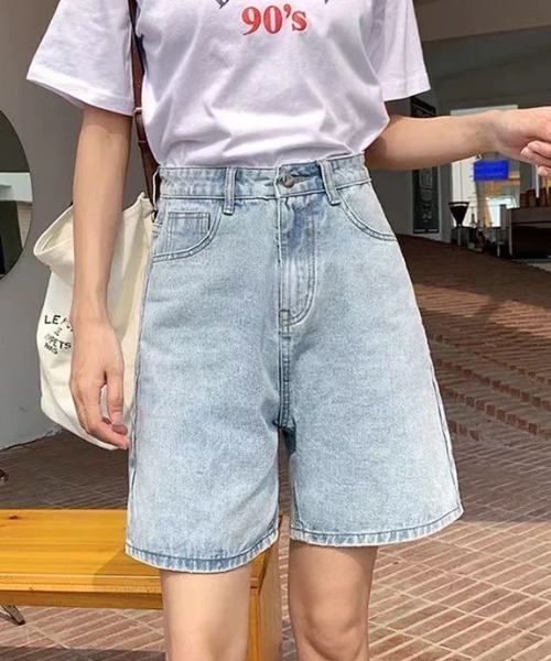 ampm(エーエムピーエム)の「デニムハーフパンツ(デニムパンツ・レディース・ブルー系その他/ブルー系その他2・S/M/L)」の21枚目の写真