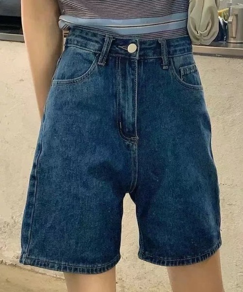 ampm(エーエムピーエム)の「デニムハーフパンツ(デニムパンツ・レディース・ブルー系その他/ブルー系その他2・S/M/L)」の8枚目の写真