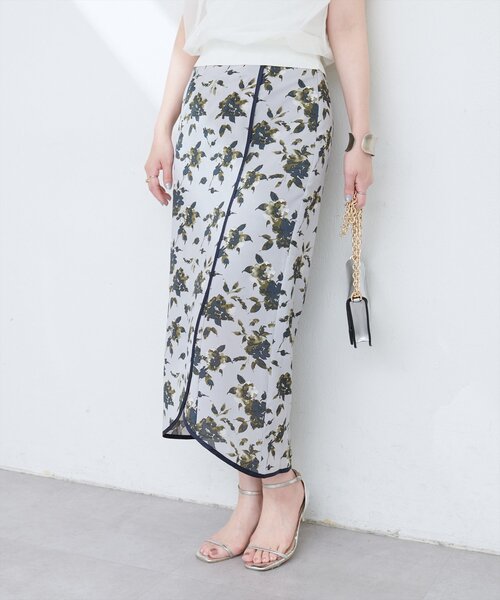 natural couture（ナチュラルクチュール）の「パイピングチューリップヘムスカート（スカート・レディース・その他1/その他2/その他3/その他4・FREE）」の3枚目の写真