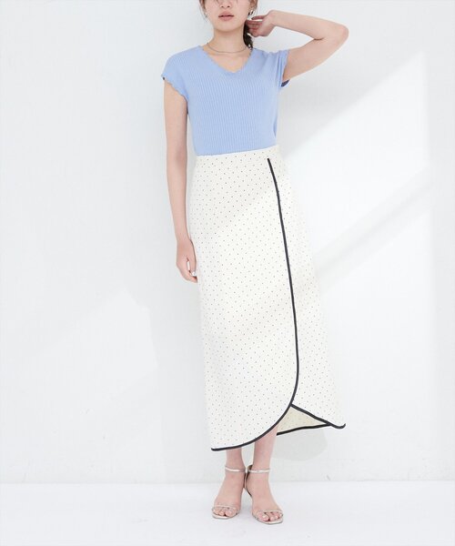 natural couture（ナチュラルクチュール）の「パイピングチューリップヘムスカート（スカート・レディース・その他1/その他2/その他3/その他4・FREE）」の7枚目の写真