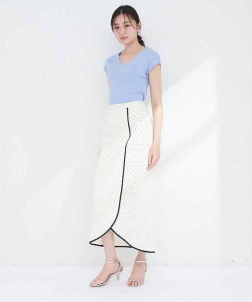 natural couture（ナチュラルクチュール）の「パイピングチューリップヘムスカート（スカート・レディース・その他1/その他2/その他3/その他4・FREE）」の9枚目の写真