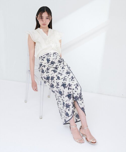 natural couture（ナチュラルクチュール）の「パイピングチューリップヘムスカート（スカート・レディース・その他1/その他2/その他3/その他4・FREE）」の16枚目の写真