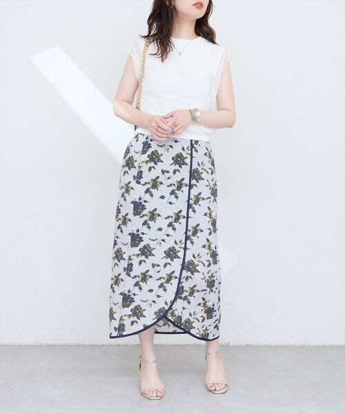 natural couture（ナチュラルクチュール）の「パイピングチューリップヘムスカート（スカート・レディース・その他1/その他2/その他3/その他4・FREE）」の19枚目の写真