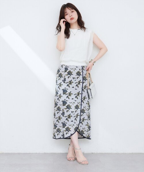 natural couture（ナチュラルクチュール）の「パイピングチューリップヘムスカート（スカート・レディース・その他1/その他2/その他3/その他4・FREE）」の20枚目の写真