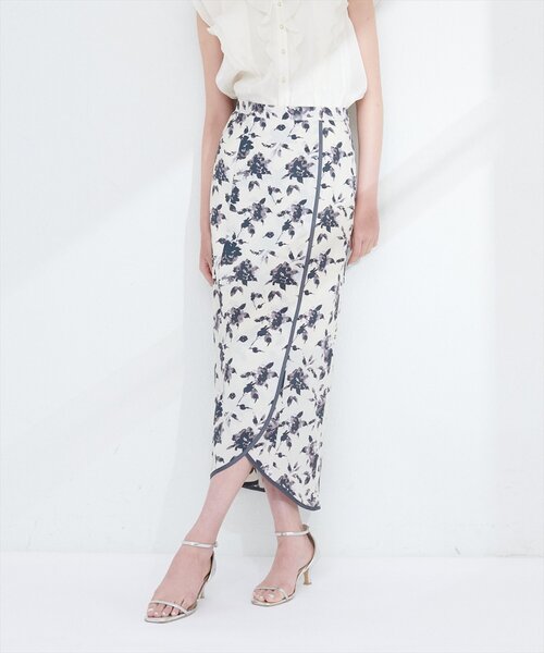 natural couture（ナチュラルクチュール）の「パイピングチューリップヘムスカート（スカート・レディース・その他1/その他2/その他3/その他4・FREE）」の2枚目の写真