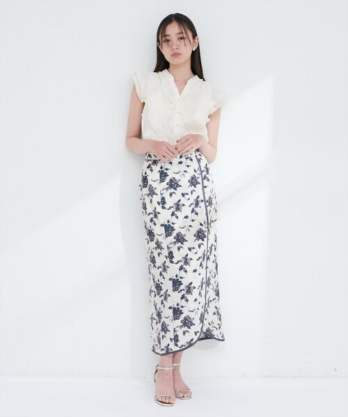 natural couture（ナチュラルクチュール）の「パイピングチューリップヘムスカート（スカート・レディース・その他1/その他2/その他3/その他4・FREE）」の15枚目の写真