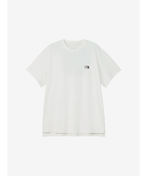 ザ・ノース・フェイス 半袖Tシャツ レディース ショートスリーブウォータースムースティー THE NORTH FACE NTW12431 ホワイト 白 紺 国内正規品 THE NORTH FACE ザ・ノース・フェイス Tシャツ 半袖 レディース