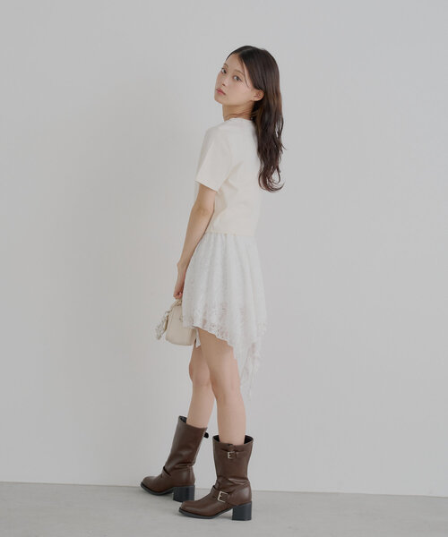 ミコタヒチ アシメトリースカート mico tahiti アシンメトリーティアードロングスカート（ボトムス/スカート