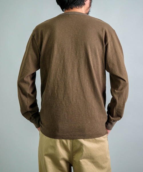 OMNIGOD（オムニゴッド）の「[ OMNIGOD mens / オムニゴッド ] オールドヴィンテージ天竺 ロングスリーブTシャツ（Tシャツ/カットソー・メンズ・ホワイト/オリーブ/ブラック・4/3/2）」の17枚目の写真