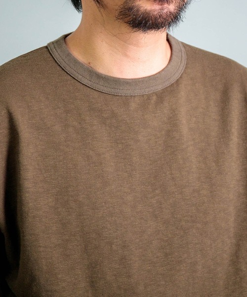 OMNIGOD（オムニゴッド）の「[ OMNIGOD mens / オムニゴッド ] オールドヴィンテージ天竺 ロングスリーブTシャツ（Tシャツ/カットソー・メンズ・ホワイト/オリーブ/ブラック・4/3/2）」の18枚目の写真