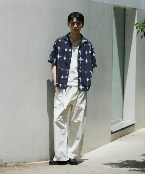 JOURNAL STANDARD（ジャーナルスタンダード）の「コットン リネン ベルテッド ワイド カット ベイカー パンツ（カーゴパンツ・メンズ・コバルトブルー/アイボリー/カーキ/ブラック系その他・SMALL/MEDIUM/LARGE）」の18枚目の写真