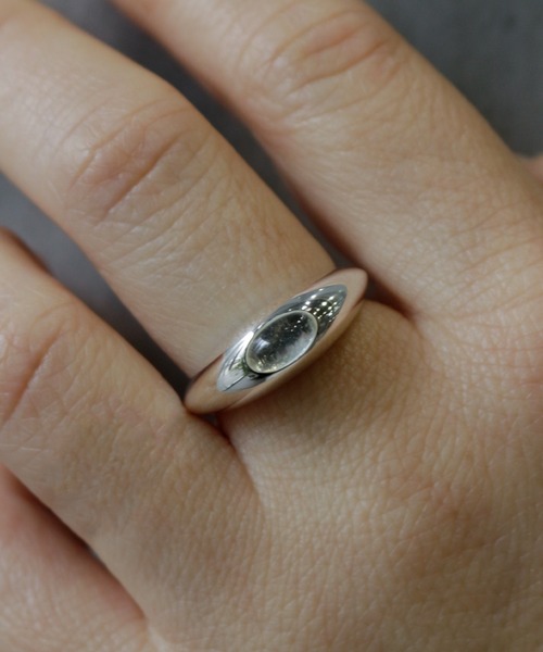 whoseA（フーシー）の「【silver925】Gemstone Ring / ジェムストーンリング（リング・レディース・ライトグリーン/クリア・12号/14号）」の4枚目の写真
