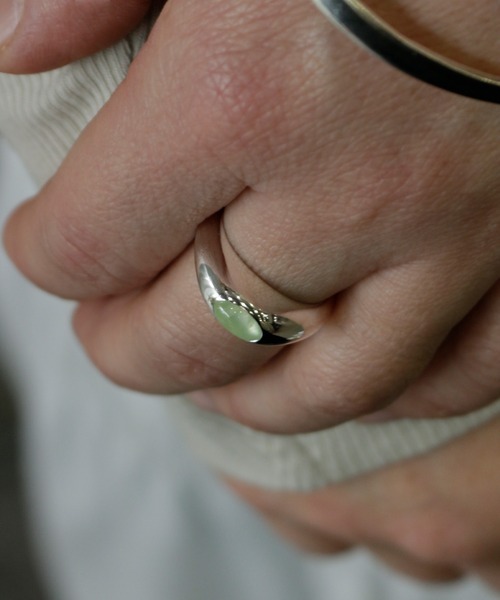 whoseA（フーシー）の「【silver925】Gemstone Ring / ジェムストーンリング（リング・レディース・ライトグリーン/クリア・12号/14号）」の7枚目の写真