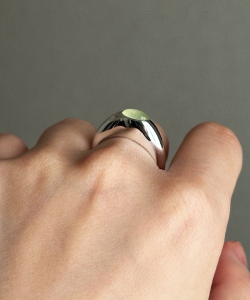 whoseA（フーシー）の「【silver925】Gemstone Ring / ジェムストーンリング（リング・レディース・ライトグリーン/クリア・12号/14号）」の10枚目の写真