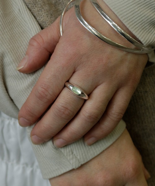 whoseA（フーシー）の「【silver925】Gemstone Ring / ジェムストーンリング（リング・レディース・ライトグリーン/クリア・12号/14号）」の13枚目の写真