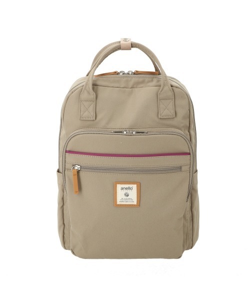 anello GRANDE(アネログランデ)の「anelloGRANDE アネログランデ シナモンスクエアリュック GTM0331(バックパック/リュック・レディース・ネイビー/ベージュ/ブラック・FREE)」の2枚目の写真