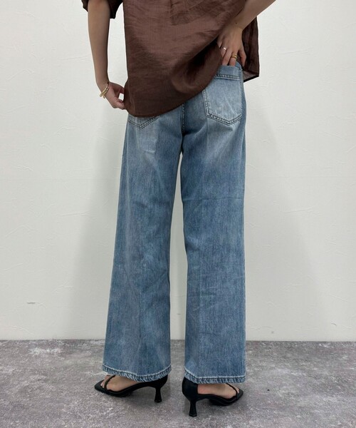 fredy emue(フレディエミュ)の「ライトオンスFRセミワイドデニムパンツ(デニムパンツ・レディース・サックスブルー/ネイビー・36/38)」の21枚目の写真