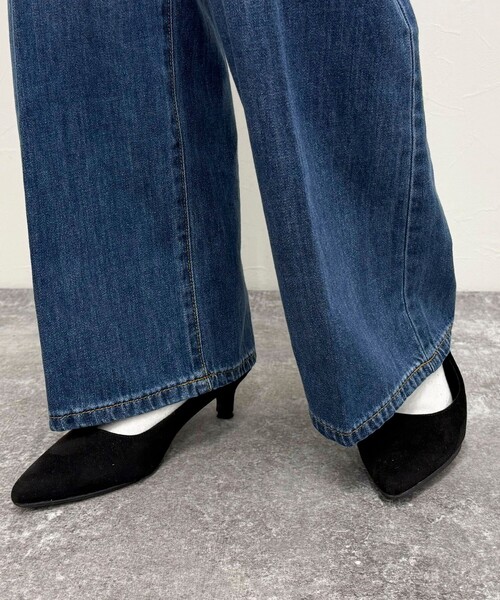 fredy emue(フレディエミュ)の「ライトオンスFRセミワイドデニムパンツ(デニムパンツ・レディース・サックスブルー/ネイビー・36/38)」の13枚目の写真