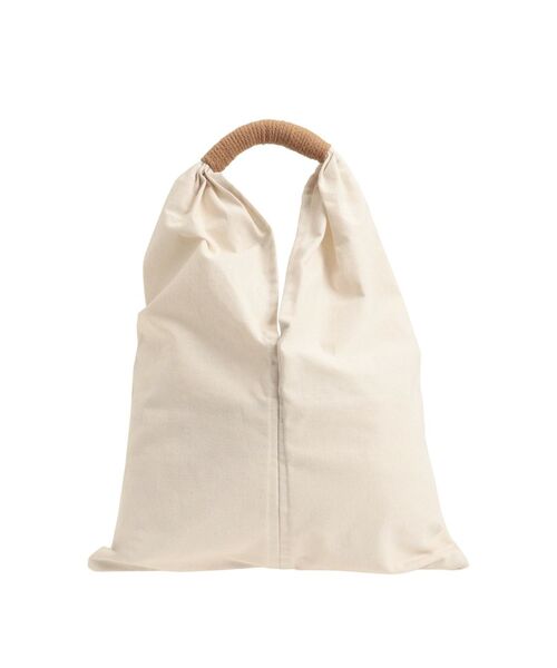 TONAL（トーナル）の「麻混トートバッグ（トートバッグ・レディース・アイボリー/ブルー・FREE）」の2枚目の写真
