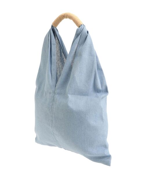 TONAL（トーナル）の「麻混トートバッグ（トートバッグ・レディース・アイボリー/ブルー・FREE）」の7枚目の写真