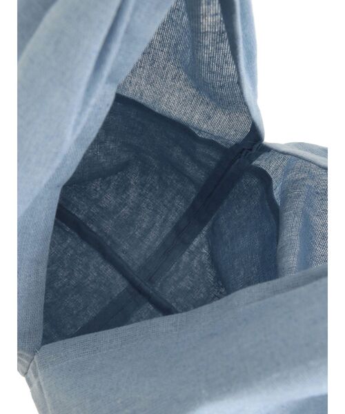 TONAL（トーナル）の「麻混トートバッグ（トートバッグ・レディース・アイボリー/ブルー・FREE）」の5枚目の写真