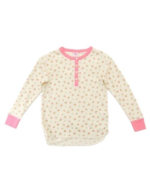 JEMORGAN(ジェーイーモーガン)の「JEMORGAN 花柄クレリック ヘンリー(Tシャツ/カットソー・レディース・ブルー/ラベンダー/ピンク/ブルー系その他・XXXS)」の9枚目の写真