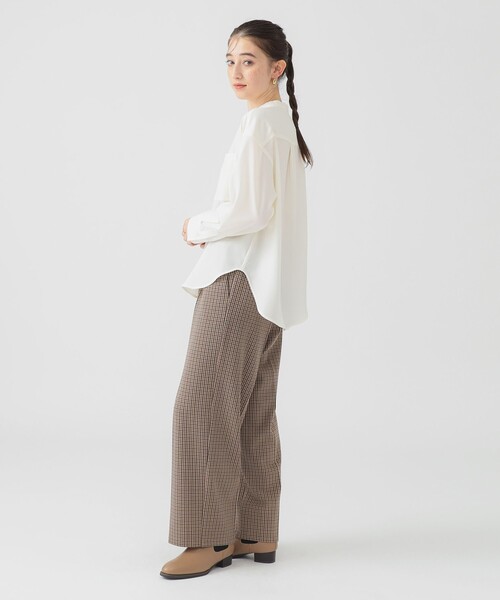 B:MING by BEAMS（ビーミングバイビームス）の「【洗える】ドレープ シャツ ブラウス（S～M）（シャツ/ブラウス・レディース・ネイビー/ブルー/オフホワイト・MEDIUM/SMALL）」の5枚目の写真