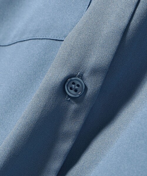 B:MING by BEAMS（ビーミングバイビームス）の「【洗える】ドレープ シャツ ブラウス（S～M）（シャツ/ブラウス・レディース・ネイビー/ブルー/オフホワイト・MEDIUM/SMALL）」の19枚目の写真