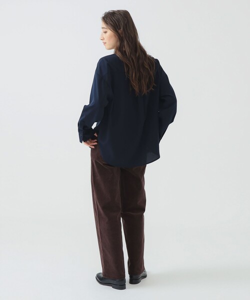 B:MING by BEAMS（ビーミングバイビームス）の「【洗える】ドレープ シャツ ブラウス（S～M）（シャツ/ブラウス・レディース・ネイビー/ブルー/オフホワイト・MEDIUM/SMALL）」の21枚目の写真