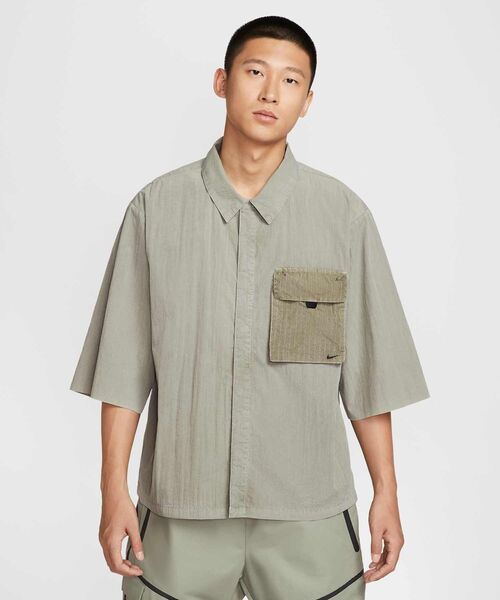 ★Nike★ Tech Woven Top M Light Army Black HJ2955320 HJ2955- セール】ナイキ テック メンズ ウーブン トップ / Nike Tech