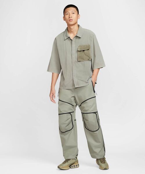 NIKE(ナイキ)の「ナイキ テック メンズ ウーブン トップ / Nike Tech Men's Woven Top HJ2955-320 Light Army(シャツ/ブラウス・メンズ・グリーン系その他2・2XL/L/M/S/XL)」の8枚目の写真