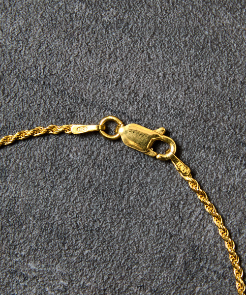 THEFT（セフト）の「THEFT セフト / K18GP ROPE CHAIN NECKLACE シルバー925ロープチェーンネックレス 50cm 18金コーティング（ネックレス・メンズ・ゴールド・50cm）」の7枚目の写真