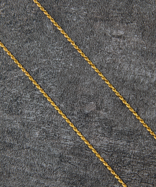 THEFT（セフト）の「THEFT セフト / K18GP ROPE CHAIN NECKLACE シルバー925ロープチェーンネックレス 50cm 18金コーティング（ネックレス・メンズ・ゴールド・50cm）」の8枚目の写真