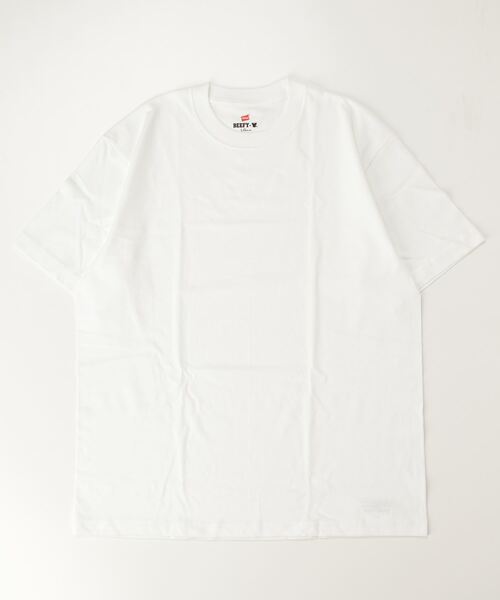 HANES(ヘインズ)の「【74】【Hanes/ヘインズ】 BEEFY-T 2枚セット Tシャツ 2P クルーネック Tシャツ ユニセックス/無地(Tシャツ/カットソー・メンズ・グレー/ブラック/ホワイト/ネイビー・S/M/L/XL)」の5枚目の写真