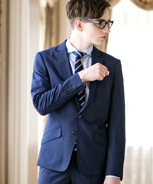 Buffalo Bobs（バッファローボブズ）の「NEW YORKER-EDITOR(ニューヨーカー エディター)2B スーツ 2パンツセット（スーツセット・メンズ・グレー/ブルー/ブラック・3/L/4(LL)/2/M）」の17枚目の写真