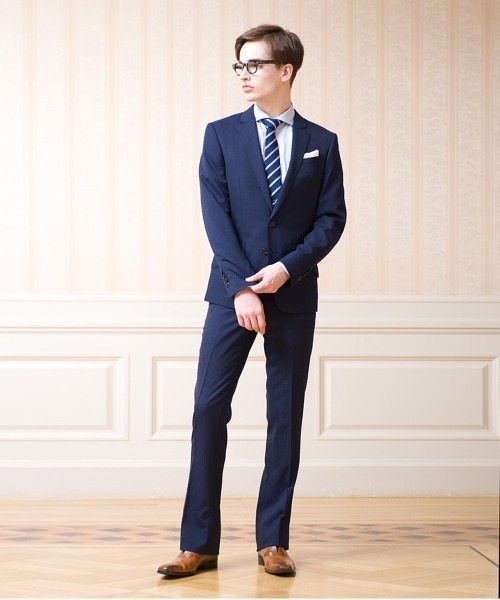 Buffalo Bobs（バッファローボブズ）の「NEW YORKER-EDITOR(ニューヨーカー エディター)2B スーツ 2パンツセット（スーツセット・メンズ・グレー/ブルー/ブラック・3/L/4(LL)/2/M）」の4枚目の写真