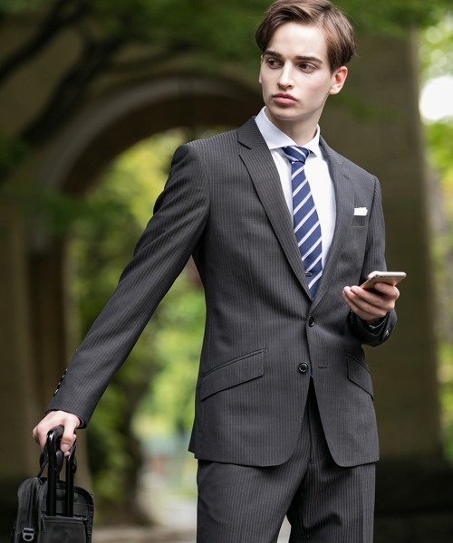 Buffalo Bobs（バッファローボブズ）の「NEW YORKER-EDITOR(ニューヨーカー エディター)2B スーツ 2パンツセット（スーツセット・メンズ・グレー/ブルー/ブラック・3/L/4(LL)/2/M）」の8枚目の写真