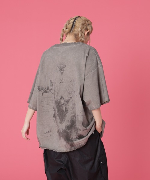DANKE SCHON(ダンケシェーン)の「DankeSchon/ダンケシェーン/BURN SST MARIA(Tシャツ/カットソー・レディース・ベージュ・M/L)」の4枚目の写真
