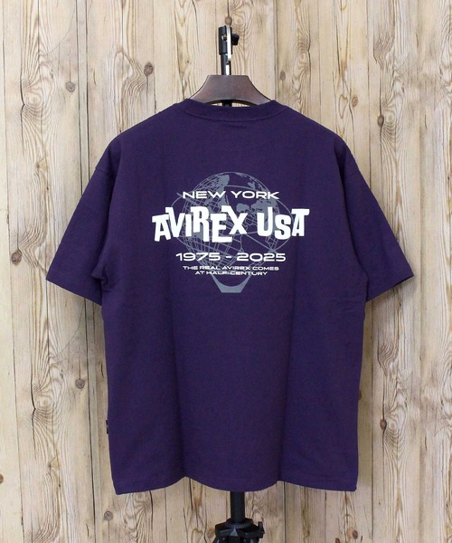 AVIREX(アヴィレックス)の「AVIREX USA S/S TEE(Tシャツ/カットソー・メンズ・ブラック/パープル/ホワイト・L/XL/XXL/M)」の3枚目の写真