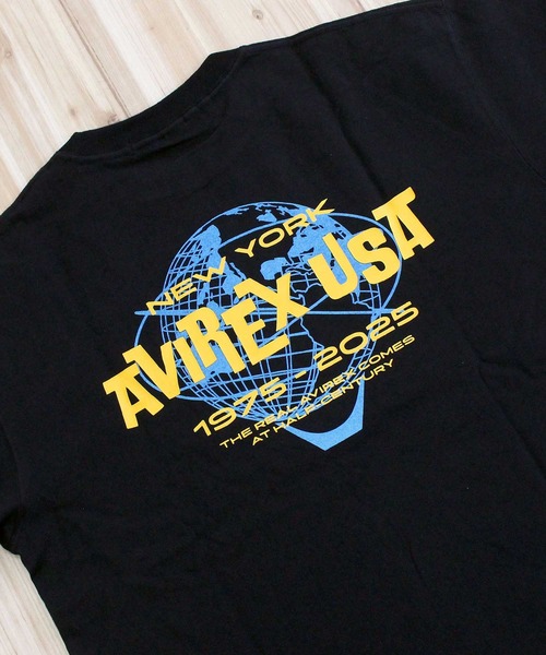 AVIREX(アヴィレックス)の「AVIREX USA S/S TEE(Tシャツ/カットソー・メンズ・ブラック/パープル/ホワイト・L/XL/XXL/M)」の15枚目の写真