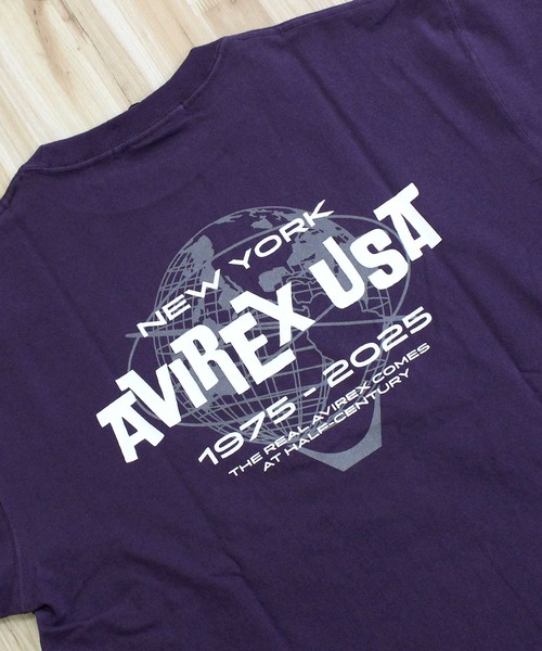AVIREX(アヴィレックス)の「AVIREX USA S/S TEE(Tシャツ/カットソー・メンズ・ブラック/パープル/ホワイト・L/XL/XXL/M)」の18枚目の写真