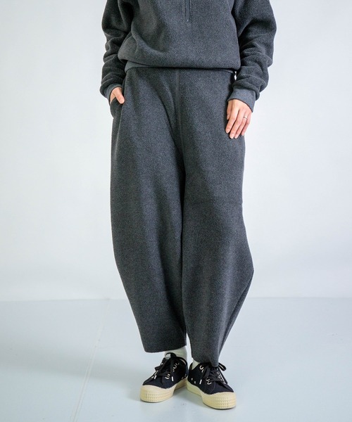 ALWEL] FLEECE PEG PANTS / フリース ペグイージーパンツ | Domingo