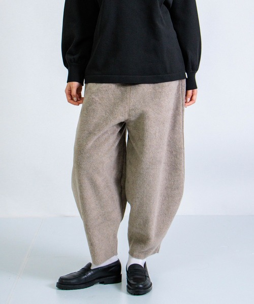 ALWEL] FLEECE PEG PANTS / フリース ペグイージーパンツ | Domingo