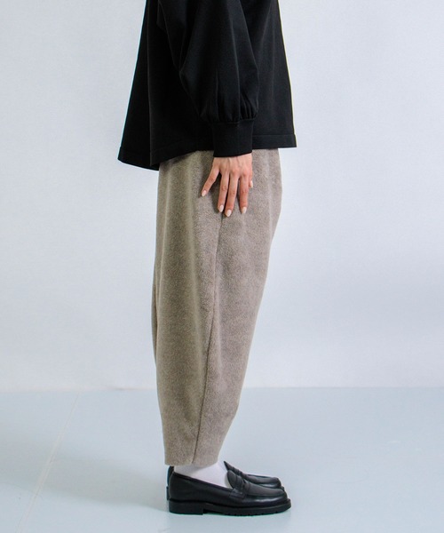 ALWEL] FLEECE PEG PANTS / フリース ペグイージーパンツ | Domingo