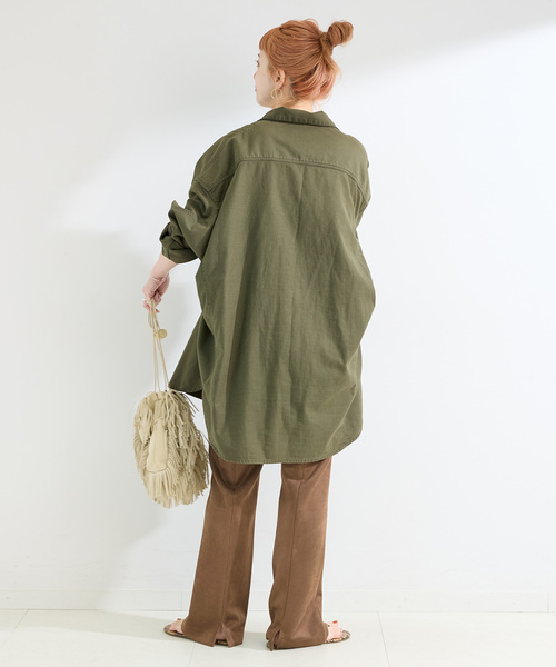 B.C STOCK（ベーセーストック）の「ウォッシャブル / ヌバック調フレアスリムパンツ（その他パンツ・レディース・ブラック/ブラウン・SMALL/MEDIUM）」の8枚目の写真