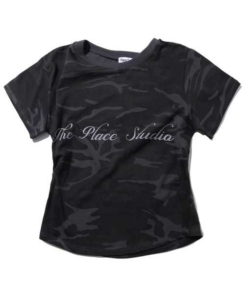 tシャツ A'GEM/9 × .kom 「PLACE STUDIO/プレイススタジオ」 Camo Soft the Place Lettering L A'GEM/9 × .kom 『PLACE STUDIO/プレイススタジオ』 Camo Soft