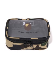 A BATHING APE(AxCVOGCv)1ST CAMO CLEAR POUCH(|[`)