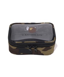 A BATHING APE(AxCVOGCv)1ST CAMO CLEAR POUCH(|[`)