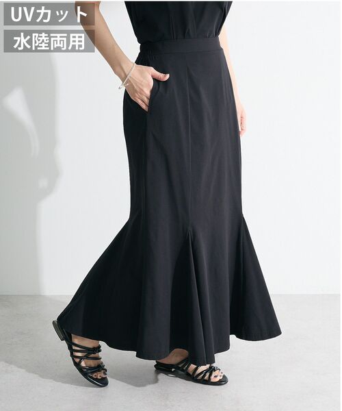 Sugar spoon(シュガースプーン)の「・SUGAR SPOON 【ラッシュガード】スカート(スカート・レディース・チャコールグレー/ブラック/カーキ・FREE)」の4枚目の写真